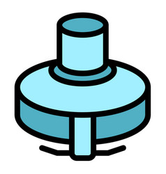 Trimmer Head Icon Flat