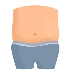 Belly Skin Icon Cartoon Fat Body