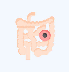 Icon Bowels Related To Body Ache Symbol Flat