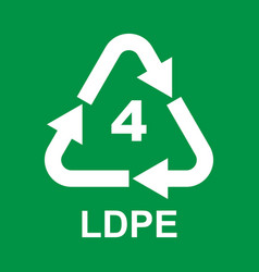 Plastic Recycling Symbol Class 4 Ldpe