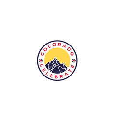 Colorado Day Celebration Vintage Emblem Logo