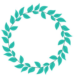 Leafy Wreath Isolated