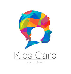 Children Color Logo Symbol Grow Up Kids