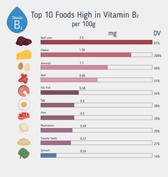 Vitamin B2 Or Riboflavin Infographic B2