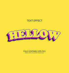 Hello 3d Text Effect Design