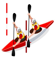 Kayak Slalom Doubles 2016 Sports Isometric 3d