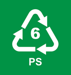 Plastic Recycling Symbol Class 6 Ps