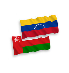 Flags Of Venezuela And Sultanate Of Oman