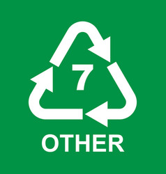 Plastic Recycling Symbol Class 7 Other