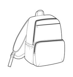 School Bag Backpack Silhouette Fashion