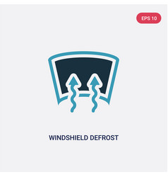 Two Color Windshield Defrost Icon From Shapes