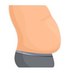 Big Belly Icon Cartoon Fat Abdomen