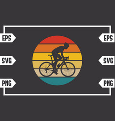 Retro Sun Guy Cycling