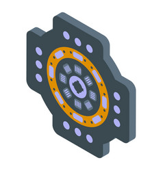 Car Kit Clutch Icon Isometric Style