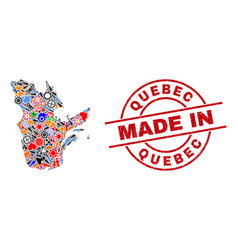 Education Collage Quebec Province Map And Made