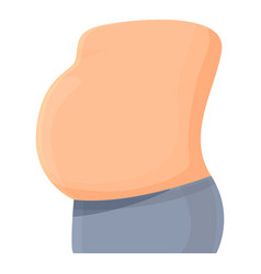 Fat Belly Icon Cartoon Body Health