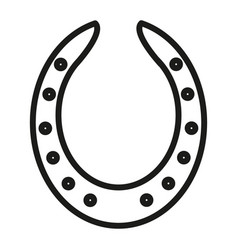 Horseshoe Symbol Icon Ideal For Good Luck