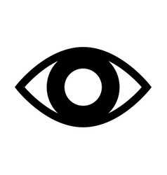 Large Eyeball Eye Silhouette Icon