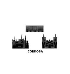 Argentina Cordoba Flat Travel Skyline Set