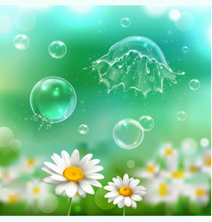 Bubbles Explosion Realistic Background