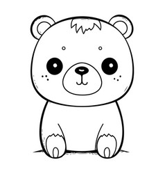 Cute Little Bear Animal Cartoon Graphic Design