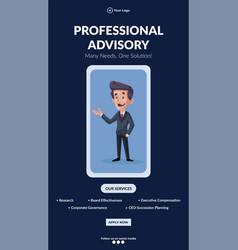 Professional Advisory Portrait Template Design