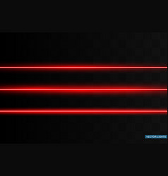 Abstract Red Laser Beam Transparent Isolated