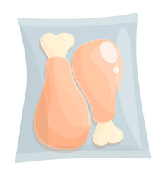 Chicken Meat Icon Cartoon Food Pack