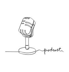 Simple Podcast Microphone Single One