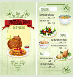 Traditional Food Menu