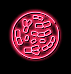 Bifidobacterium Probiotics Neon Glow Icon