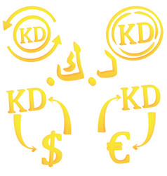 Kuwaiti Dinar Currency Symbol Icon Kuwait