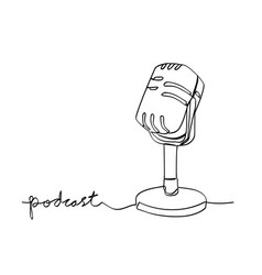 Simple Podcast Microphone Single One