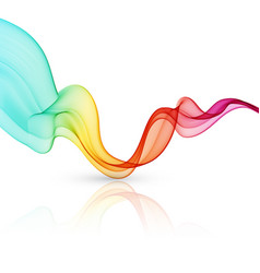 Abstract wave background rainbow waved Royalty Free Vector