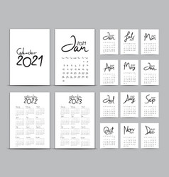 Desk Calendar 2021 Template Calendar 2022 2023