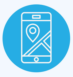 Icon Mobile Gps Related To Navigation Symbol Blue