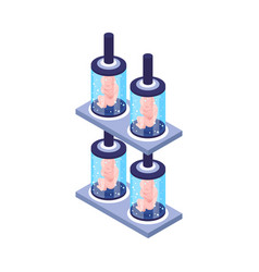 Embryo Tubes Isometric Composition