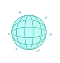 Glob Map Icon Design