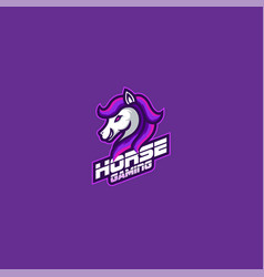 Horse Esports Logo Gaming Template Colorful