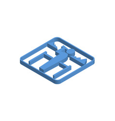 Observatory Blue Isometric Icon