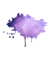 Abstract Purple Watercolor Stain Texture