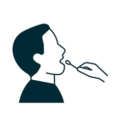 Mouth Pcr Swab Test For Covid-19 Icon Oral Probe