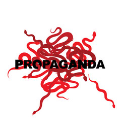 Propaganda Concept With Snake Icon Disinformation