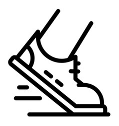 Runner Start Icon Outline Style