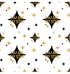 You Are My Star Seamless Pattern Love Valentine