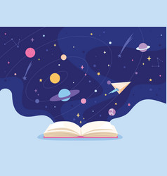 Cosmos Book Imagination Storybook Night Universe