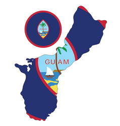 Guam Map And Flag