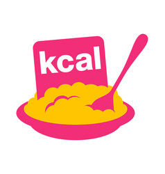 Kcal Icon - Plate Dishes And Spoon