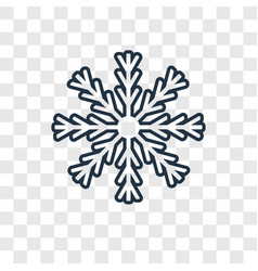 Snowflake Concept Linear Icon Isolated