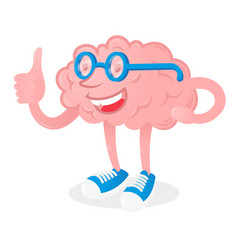 brain with good idea vector image